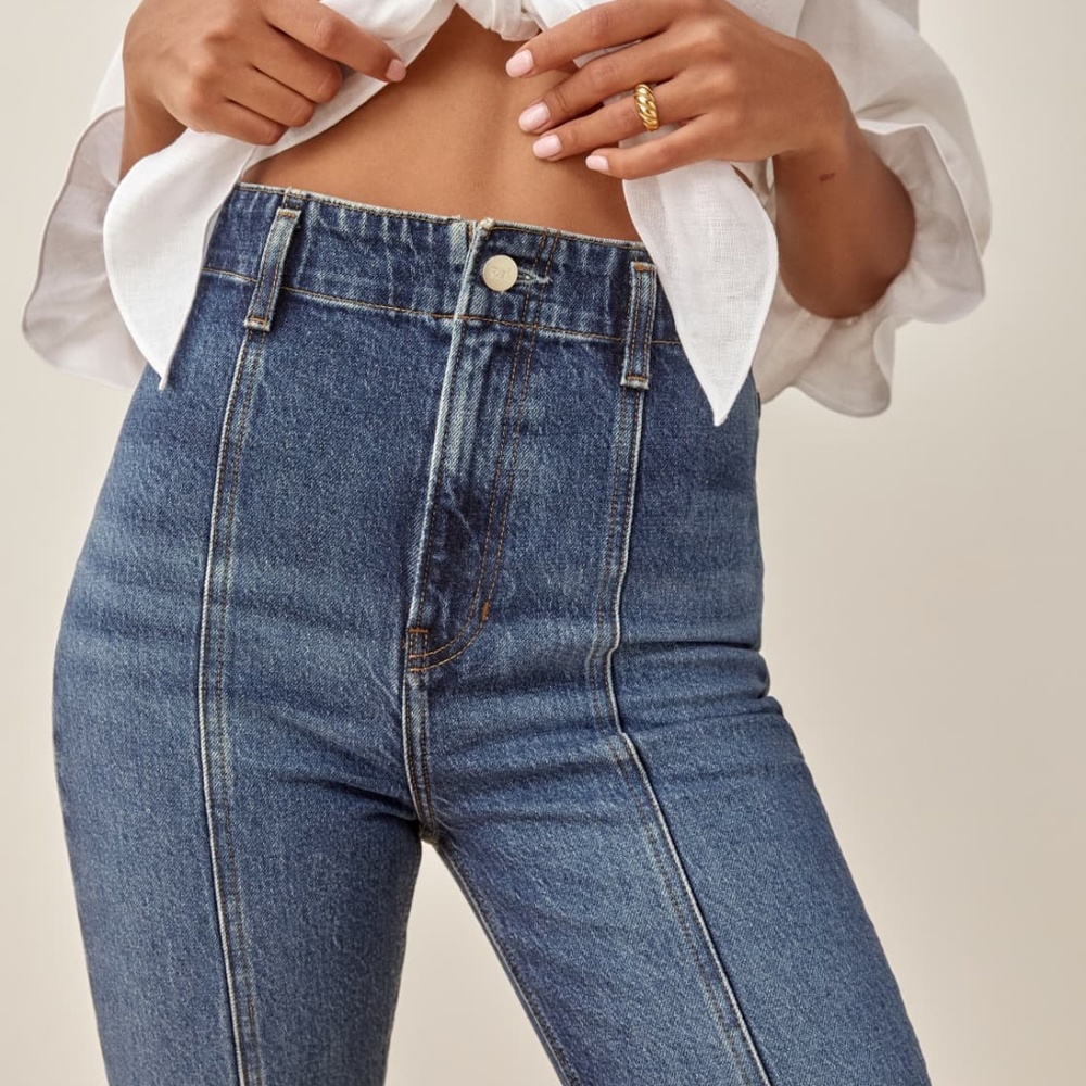 Reformation Seamed High Rise Skinny Jeans